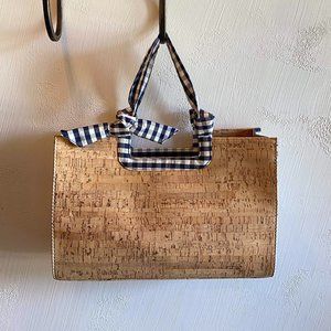 Stuart Weitzman cork purse and wedges and No Boundaries flats